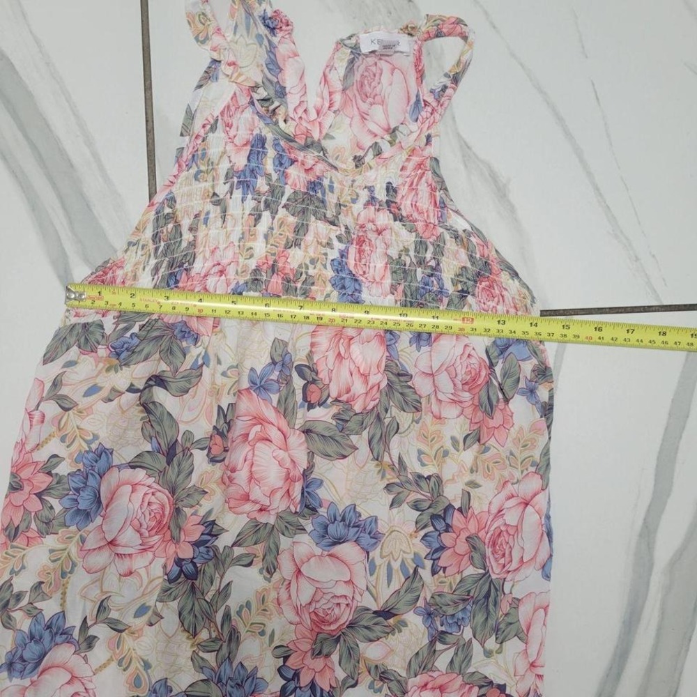 Floral Boho style Pastel Tank Top medium